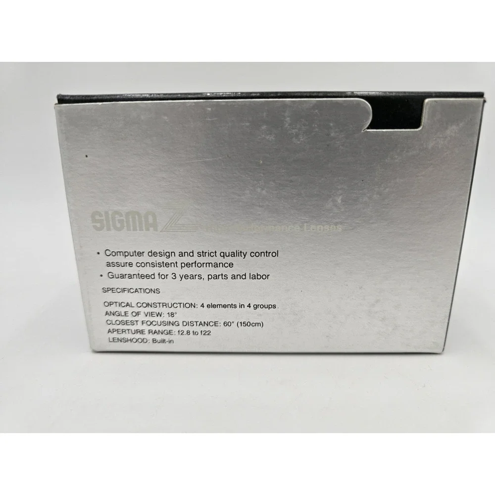 Sigma Z 135mm Telephoto f2.8‎ Pantel lens In box For Pentax ES